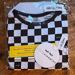 LITTLE SLEEPIES COOL CHECKS PAJAMA SET - NIB - SIZE 3T